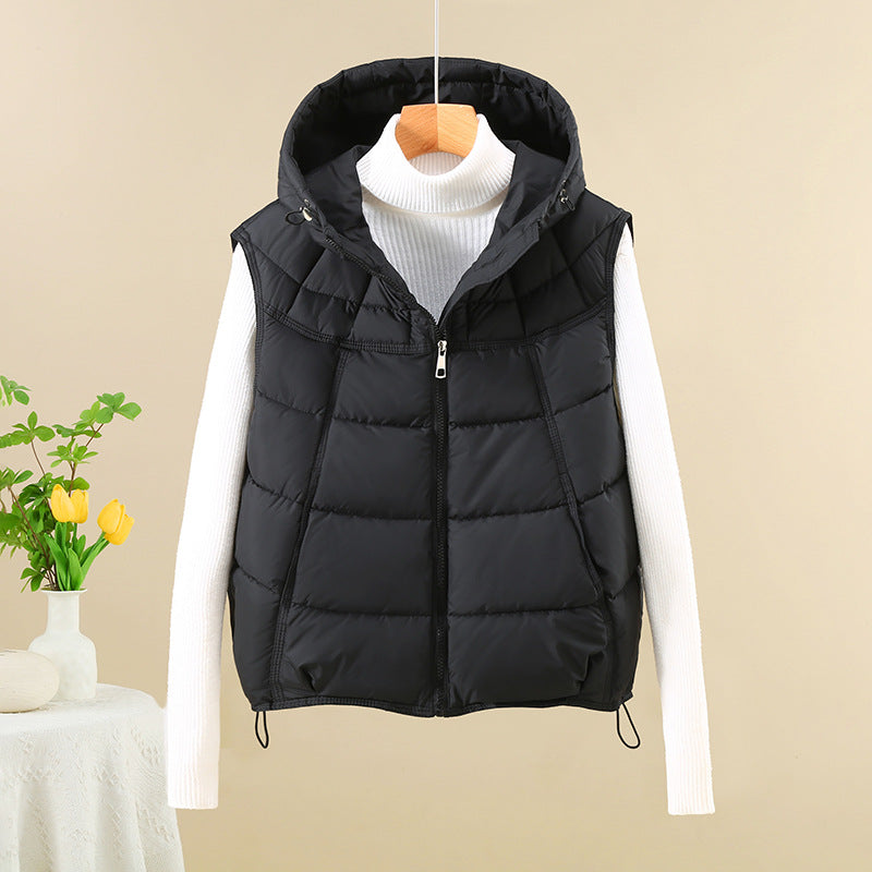 Korean-style Versatile Padded Cropped Jacket For Petite Figures
